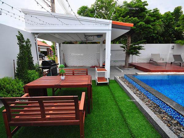 บรรยากาศ นอกตัวบ้าน จูบิลี่ พูล วิลล่า พัทยา