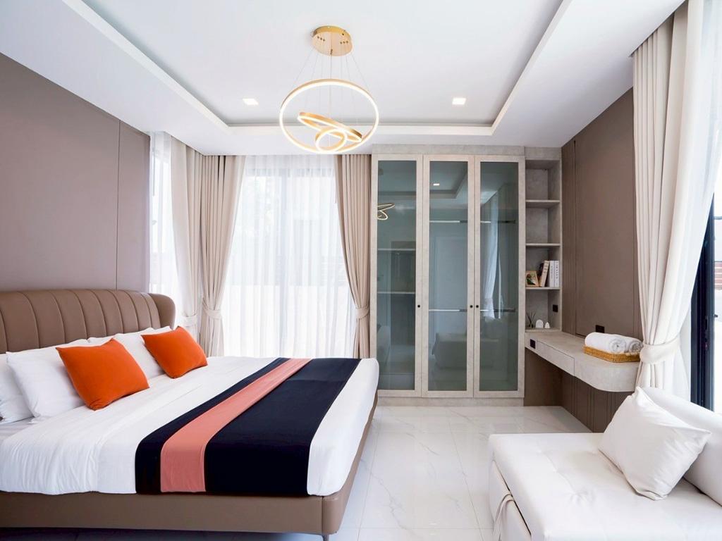 บรรยากาศห้องนอน เมอร์คิวรี่ พูล วิลล่า