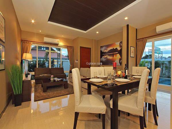 บรรยากาศภายในบ้าน วิลล่า เดอ ชาลู พัทยา